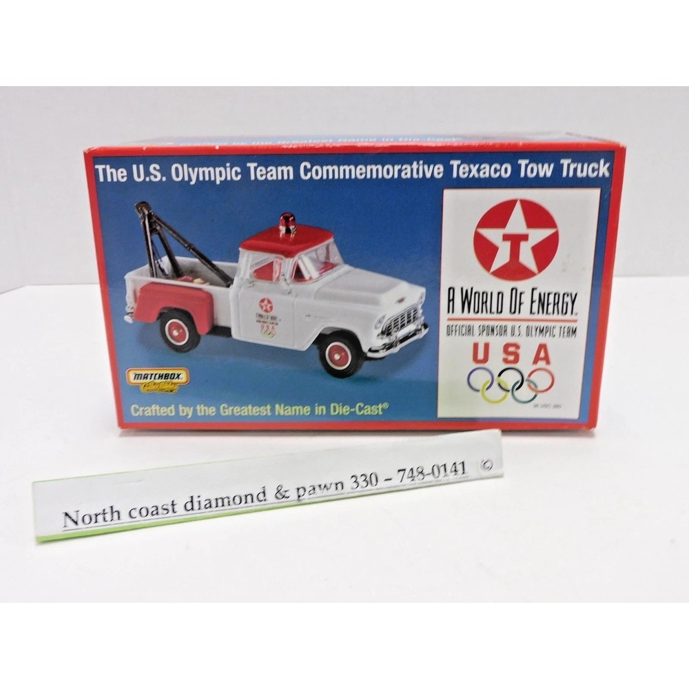 Matchbox US Olympic Team Texaco Tow Truck 1955 Chevy 3100 Die-Cast YYM37799 DH31